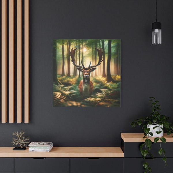 101419-148.jpg Deer in Forest Canvas