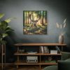 101419-149.jpg Deer in Forest Canvas