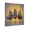 Three Cute Bird Characters II Standard Canvas