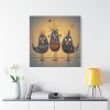 Three Cute Bird Characters II Standard Canvas