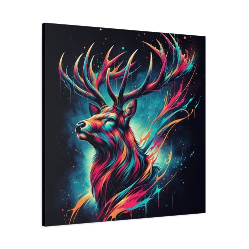 101419-170.jpg Stag With a Striking Array of Colors Standard Canvas