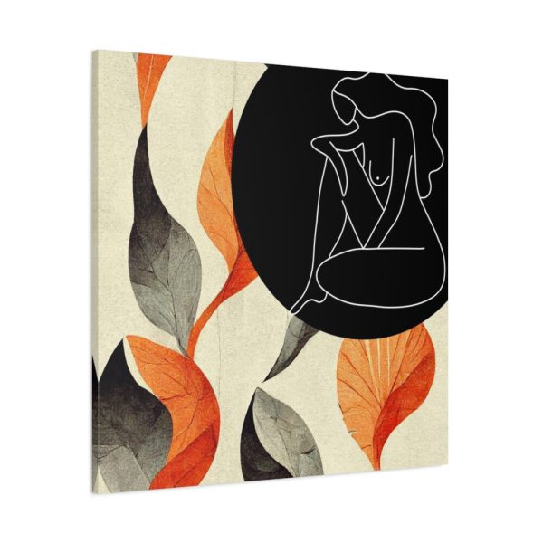 101419-25.jpg Boho Leaves Abstract Woman Standard Canvas