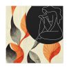 101419-26.jpg Boho Leaves Abstract Woman Standard Canvas