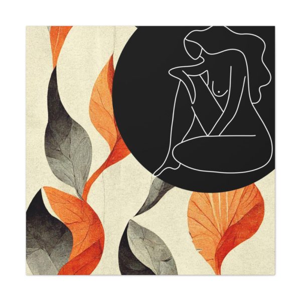 101419-26.jpg Boho Leaves Abstract Woman Standard Canvas