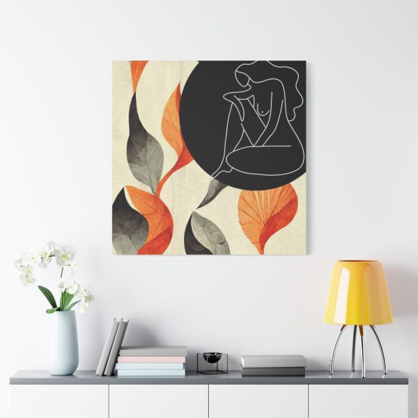 101419-27.jpg Boho Leaves Abstract Woman Standard Canvas
