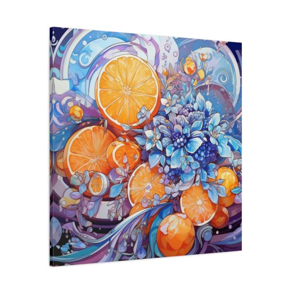 101419-45.jpg Orange Slices and Orange and Purple Dots Standard Canvas