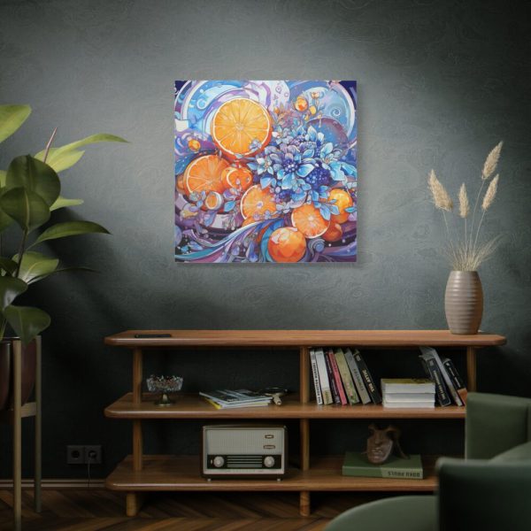 101419-49.jpg Orange Slices and Orange and Purple Dots Standard Canvas