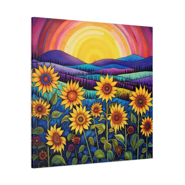 101419-75.jpg Whimsical Sunflower Field Art Standard Canvas