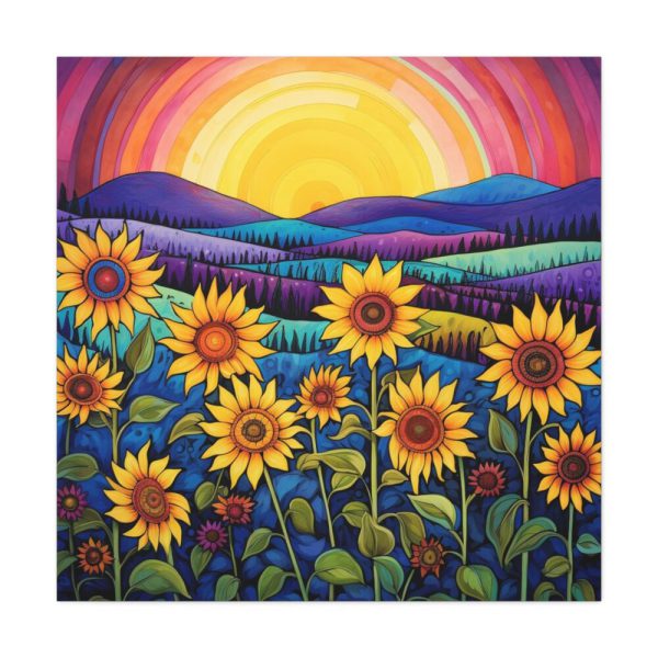 101419-76.jpg Whimsical Sunflower Field Art Standard Canvas