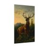 101827-2.jpg Deer in Forest Landscape Poster