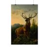 101836-1.jpg Deer in Forest Landscape Poster
