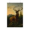 101847-1.jpg Deer in Forest Landscape Poster