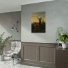 101851-9.jpg Deer in Forest Landscape Poster