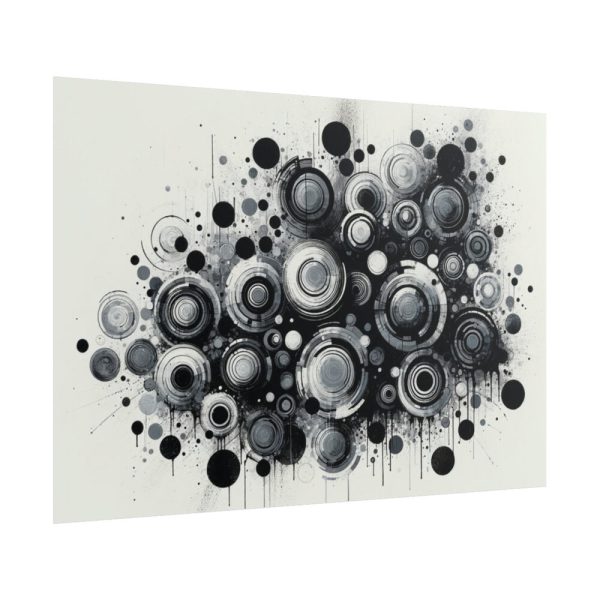 Boho Black and White Poster