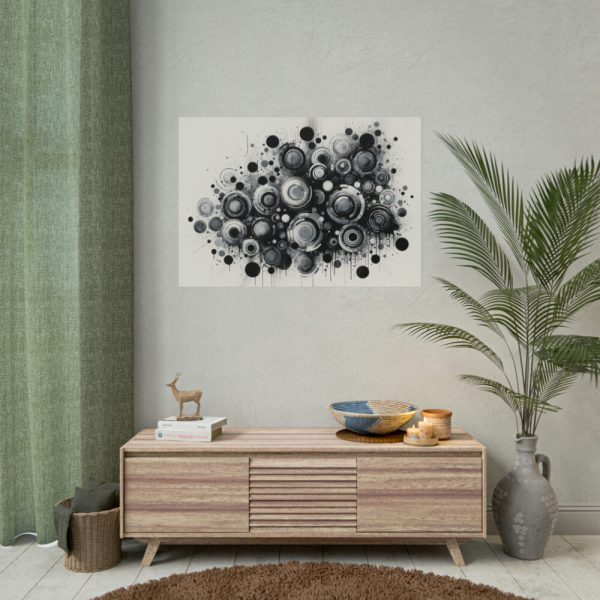 Boho Black and White Poster