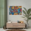 Batik Flowers Pattern Poster