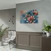 101875-189.jpg Metallic-Textured Flowers in Abstract Style Poster