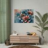 101875-198.jpg Vibrant Golden Flowers With a Glossy Metallic Finish Poster