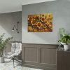 101875-204.jpg Vibrant orange Flowers Arranged in a Vase Poster