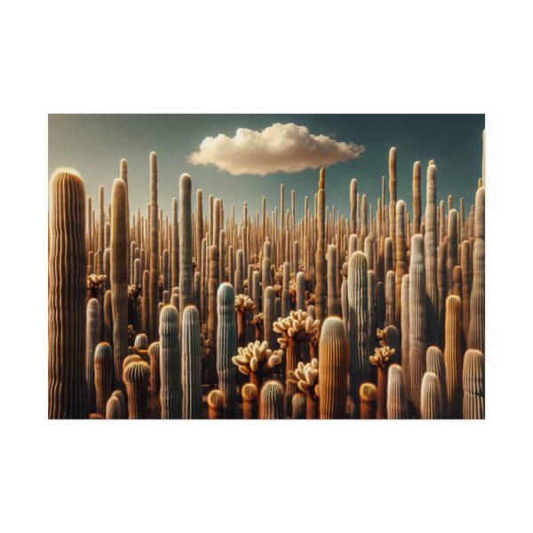 101875-230.jpg Forest of Tall Cactus Plants Poster