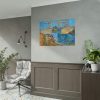 101875-299.jpg Vincent van Gogh's The Langlois Bridge at Arles with Women Washing Poster