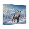 101875-337.jpg Deer Stands in the Snow Poster