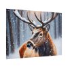 101875-347.jpg Deer Christmas Winter Forest Poster