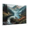 101875-352.jpg Deer by a Mountain Lake Poster