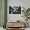 101875-353.jpg Deer by a Mountain Lake Poster