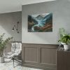 101875-354.jpg Deer by a Mountain Lake Poster