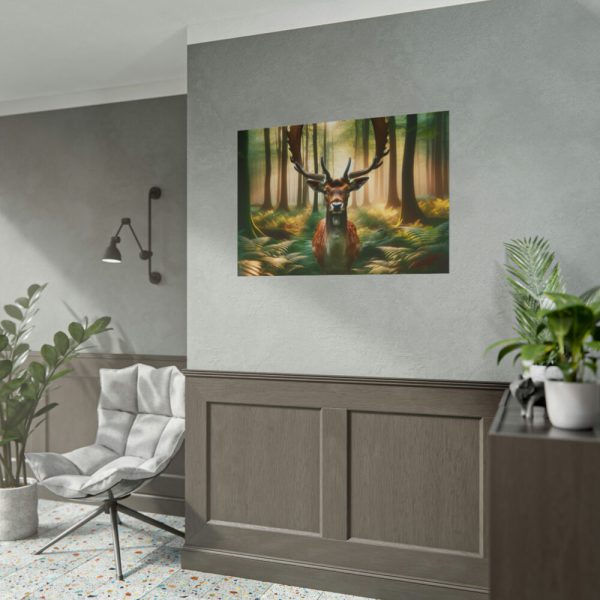 101875-364.jpg Deer in Forest Poster