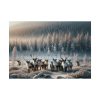 101875-365.jpg Reindeer in a Snowy Landscape Poster