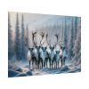101875-372.jpg Six Reindeer in Foreground Poster