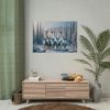101875-373.jpg Six Reindeer in Foreground Poster