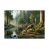 101875-375.jpg Deer By a River In a Forest Poster
