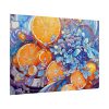 101875-47.jpg Orange Slices and Orange and Purple Dots Poster