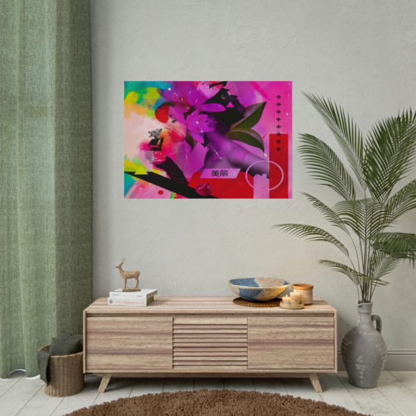 101875-53.jpg Woman And a Fox in Cup Overlay Poster