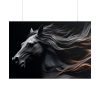 101875-81.jpg Black Spanish Horse Poster