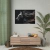 101875-83.jpg Black Spanish Horse Poster
