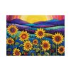Whimsical Sunflower Field Art Poster