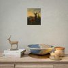 101878-3.jpg Deer in Forest Landscape Poster