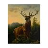 101879.jpg Deer in Forest Landscape Poster