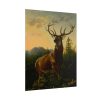 101880-2.jpg Deer in Forest Landscape Poster