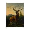 101882.jpg Deer in Forest Landscape Poster