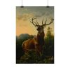 101884-1.jpg Deer in Forest Landscape Poster