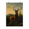 101887-1.jpg Deer in Forest Landscape Poster