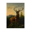 101891.jpg Deer in Forest Landscape Poster