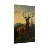 101893-2.jpg Deer in Forest Landscape Poster