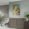 101894-119.jpg Pierre-Auguste Renoir's Woman with a Cat Poster