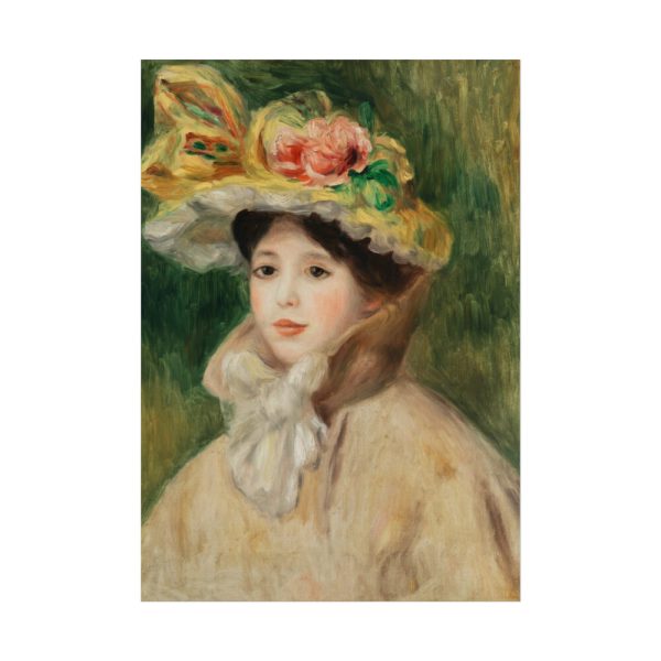 101894-120.jpg Woman With Capeline by Pierre-Auguste Renoir Poster
